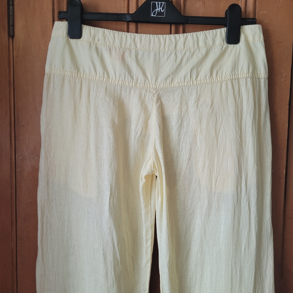 Y2K Killah Deadstock Low Rise Cotton Pants Yellow 28 - Picture 6 of 15